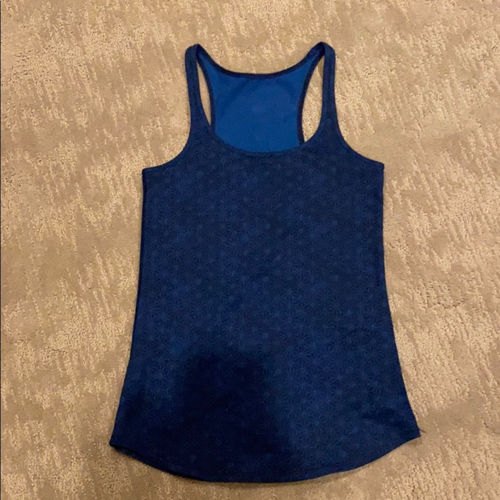Lululemon Cool racerback Tank Top -Navy Pattern-8